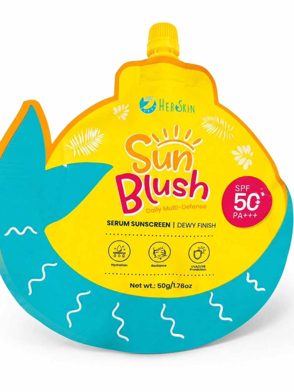 Skin Sun Blush Serum Sunscreen SPF 50+ — Bright Yellow and Teal Pack